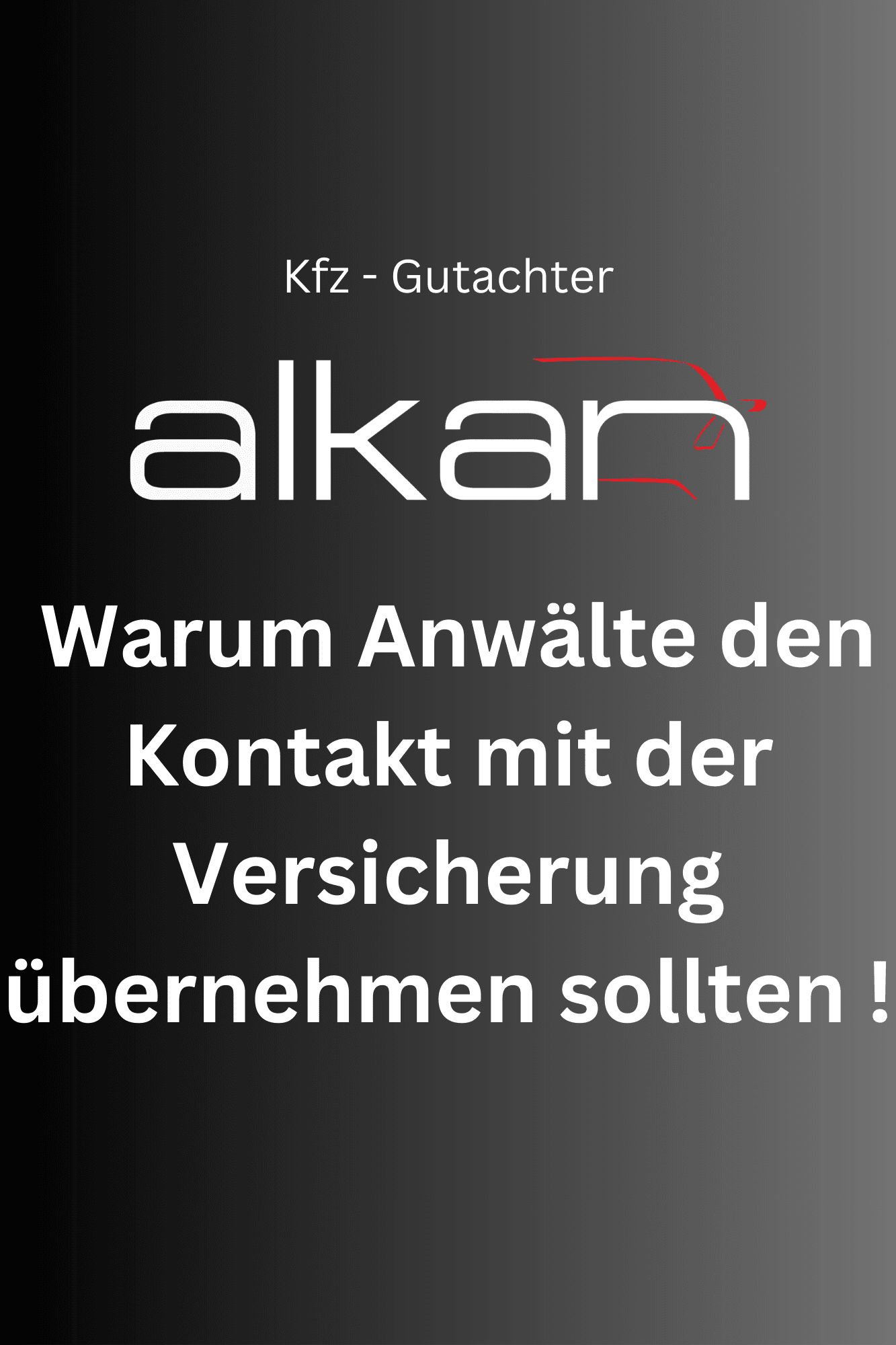  Warum Anwälte den Kontakt mit der Versicherung übernehmen sollten !